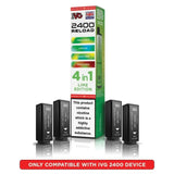 IVG 2400 Reload 4 in 1 Prefilled Pods | Box of 5