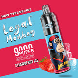 Legal Monkey 9000 puffs Disposable Vape - £3.99 | UK Vape Deals