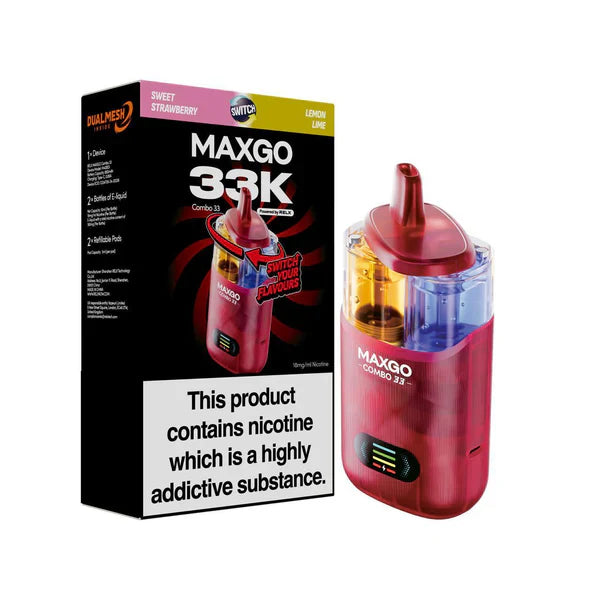 RELX Maxgo Combo 33000, 33k Puffs Prefilled Pod Kit