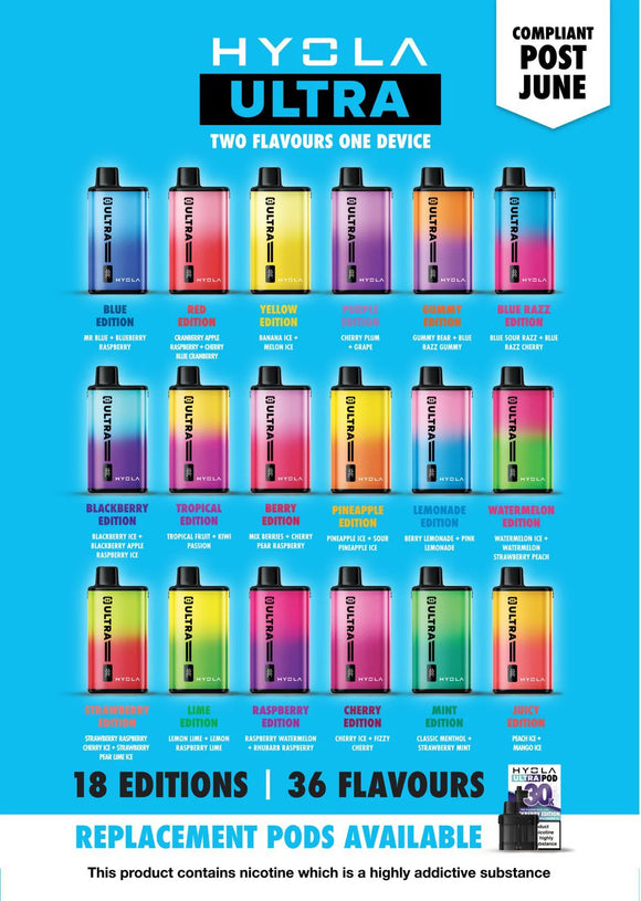 Hyola Ultra 30k Prefilled Pod Vape Kit - £9.99