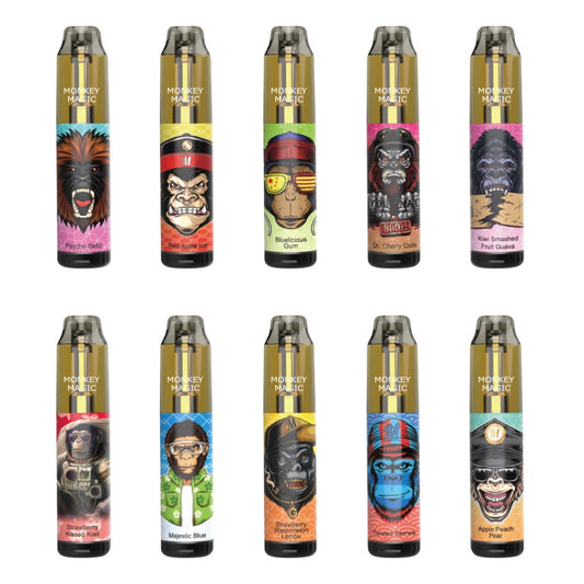 Monkey Magic 7500 Puffs by TasteFog  Re-chargeable | Vapes UK - £2.99