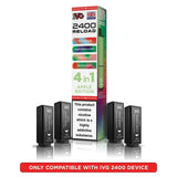 IVG 2400 Reload 4 in 1 Prefilled Pods | Box of 5