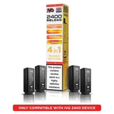 IVG 2400 Reload 4 in 1 Prefilled Pods | Box of 5