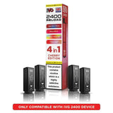 IVG 2400 Reload 4 in 1 Prefilled Pods | Box of 5