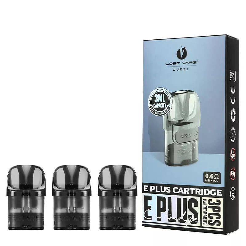 Lost Vape E-Plus Replacement Pods - (3 Pack)