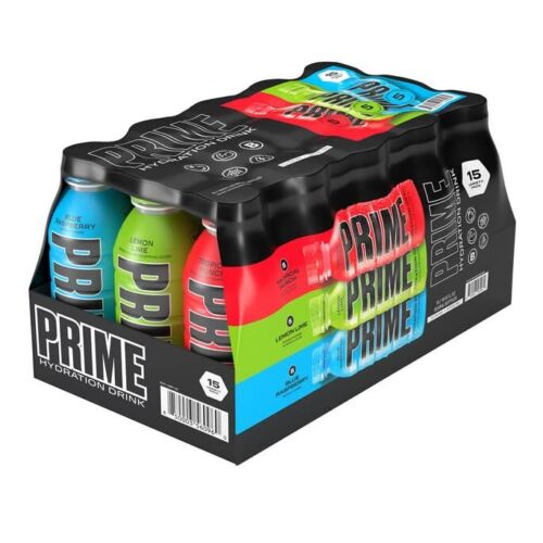 Prime Drink Varity Pack - 500ml Each - Pack of 15 - Vaperdeals