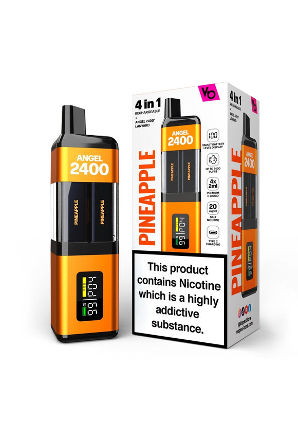 Vapes Bars Angel 2400 Puffs Disposble Vape (Pack of 5) - Vaperdeals