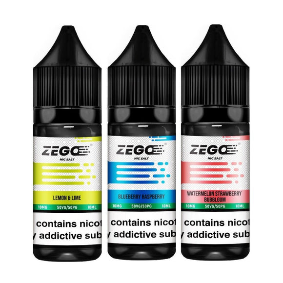 Zego Nic Salt 10ml E-Liquid - Box of 10 - Vaperdeals