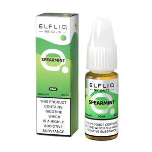 ELF BAR - ELFLIQ - SPEARMINT - 10ML NIC SALT (Box of 10)
