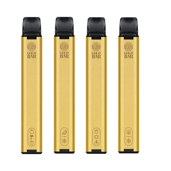Gold Bar 600 Disposable Vape Puff Pod Box of 10