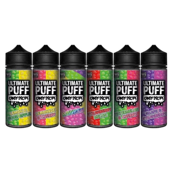 Ultimate Puff Candy Drops Range 100ml E Liquid Shortfills -  £7.99