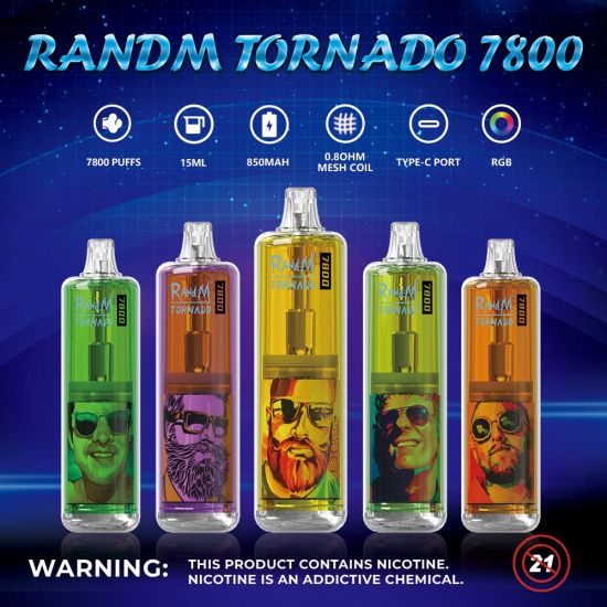 RandM tornado 7800 puffs