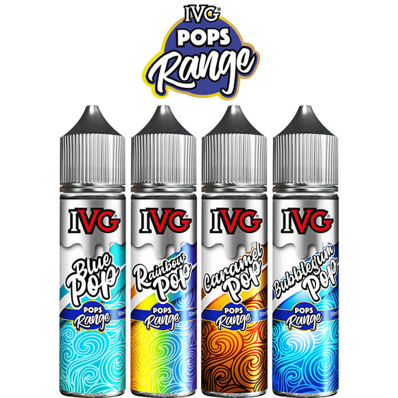 IVG Pops Range 50ml E liquid Shortfills -  £7.49